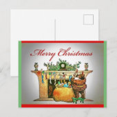 Zeldzame kerstman, helemaal in bruin Briefkaart (Voorkant / Achterkant)