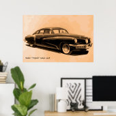 Zeldzame klassieke auto Tucker 1948 Poster (Thuiskantoor)