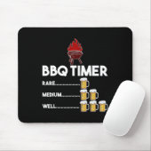 Zeldzame Medium Well Grappige Bbq Timer Bier Cadea Muismat (Met muis)