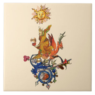 ZELDZAME MIDDELEEUWSE BESTIARIUM,ALCHEMIST,RODE DR TEGELTJE