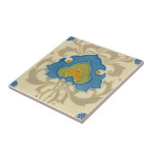 Zeldzame Minton Art Nieuwe Print+Relief Antiek Rep Tegeltje (Zijkant)