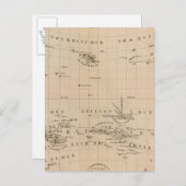 Zeldzame Noordpoolprojectie Briefkaart (Voorkant / Achterkant)