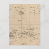 Zeldzame Noordpoolprojectie Briefkaart (Voorkant)