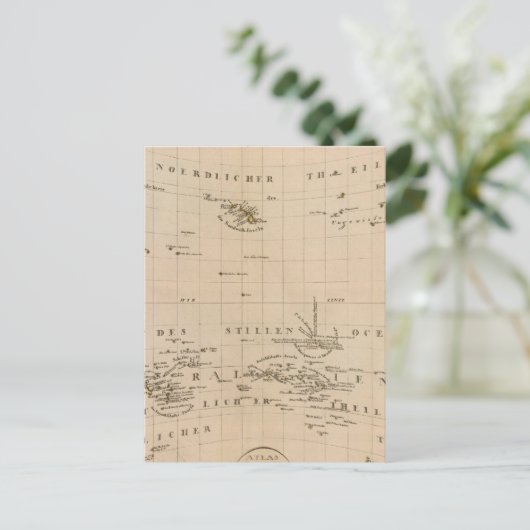 Zeldzame Noordpoolprojectie Briefkaart (Staand voorkant)