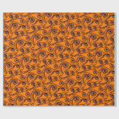 Zeldzame Paisley Oog Patroon Griezelige Grappige H Cadeaupapier (Vlak)