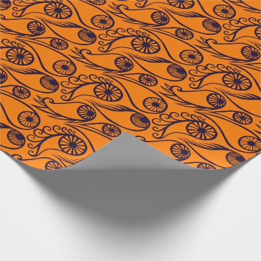 Zeldzame Paisley Oog Patroon Griezelige Grappige H Cadeaupapier (Hoek)