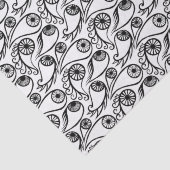 Zeldzame Paisley Oog Patroon Griezelige Grappige H Tissuepapier (Detail)