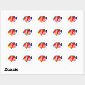 Zeldzame Pepermunt Engelfish Sticker - Diepzee Lux (Vel)