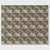 Zeldzame Prairiehond Verpakkings Papier (Vlak)