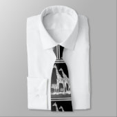 Zeldzame Retro Afrikaanse Giraffes in zwart/wit de Stropdas (Gebonden)