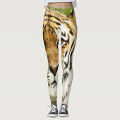 Zeldzame Siberische Tijger: Bedreigd Rust Leggings (Voorkant)