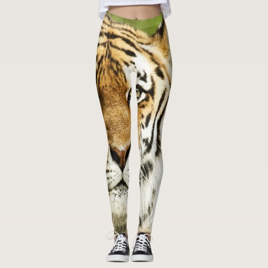 Zeldzame Siberische Tijger: Bedreigd Rust Leggings (Voorkant)