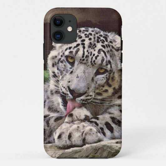 Zeldzame sneeuwknol Big Cat Wildlife iPhone 5 Hoes (Achterkant)