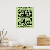 Zeldzame Spaanse burgeroorlog Dierlijke propaganda Poster (Keuken)