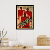 Zeldzame Spaanse propaganda voor de burgeroorlog - Poster (Keuken)