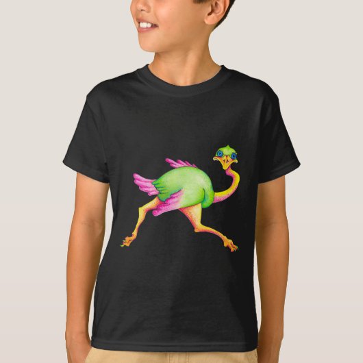 Zeldzame struisvogel t-shirt (Voorkant)