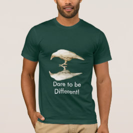 Zeldzame Witte (leucystische) Raven voor Vogellief T-shirt