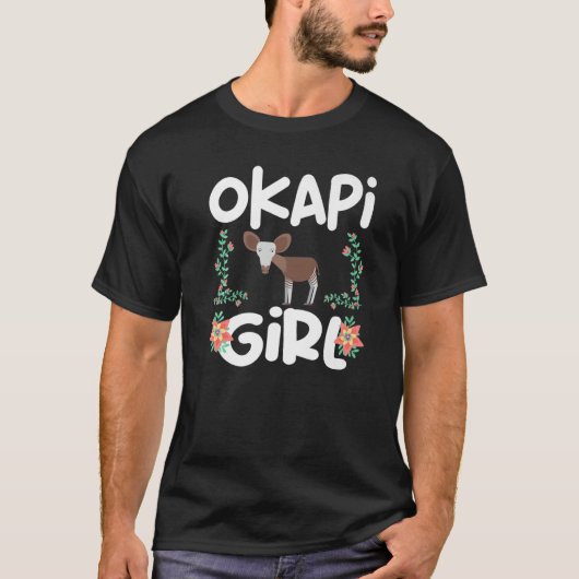 Zeldzame Zebra Giraffe Okapi T-shirt (Voorkant)