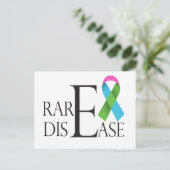 zeldzame ziekte dag briefkaart (Staand voorkant)