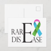 zeldzame ziekte dag briefkaart (Voorkant / Achterkant)
