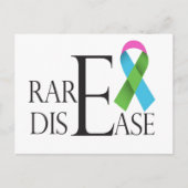 zeldzame ziekte dag briefkaart (Voorkant)