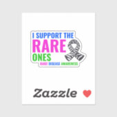 Zeldzame ziekte Ondersteuning Empowering Awareness Sticker (Vel)