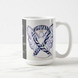 Zeldzame Ziekten Bewustmaking Ribbon Angel - Aange Koffiemok