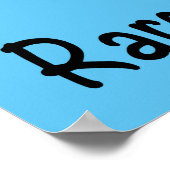 Zeldzame ziektevlinder uit Hope Denim Ribbon Poster (Hoek)