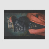 Zeldzame Zwarte Leeuw11 Tissuepapier (Voorkant)