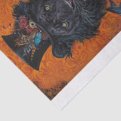 Zeldzame Zwarte Leeuw3 Tissuepapier (Detail)