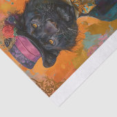 Zeldzame Zwarte Leeuw5 Tissuepapier (Detail)