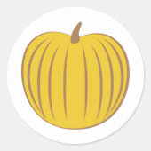 Zele Gele Pompoen Herfst Enveloppe Zegel (Voorkant)