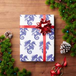 Zele Meermin Die Zeepaardje Rijdt Doe-het-zelf Kle Cadeaupapier