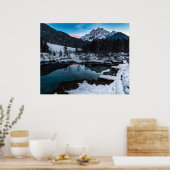 Zelenci springt bij schemering poster (Keuken)