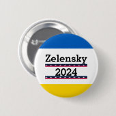 Zelensky 2024 Button (Voorkant /achterkant)