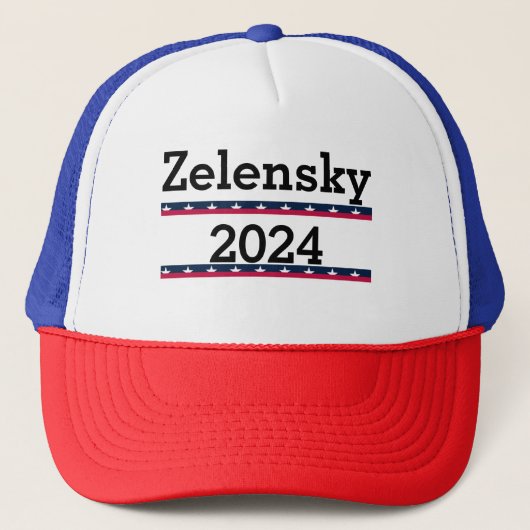Zelensky 2024 Petanquehoed Trucker Pet (Voorkant)