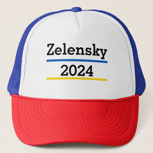 Zelensky 2024 Trucker Hat Pet (Voorkant)