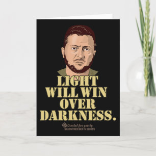 Zelensky citaat Licht zal winnen Oekraïense presid Kaart