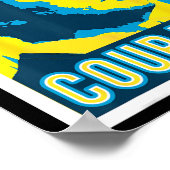 Zelensky - Courage - Ukraine  Poster (Hoek)