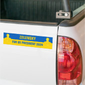 Zelensky for US President 2024 The Best Candidate Bumpersticker (Op Truck)