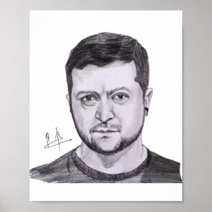 Zelensky handtekeningposter poster
