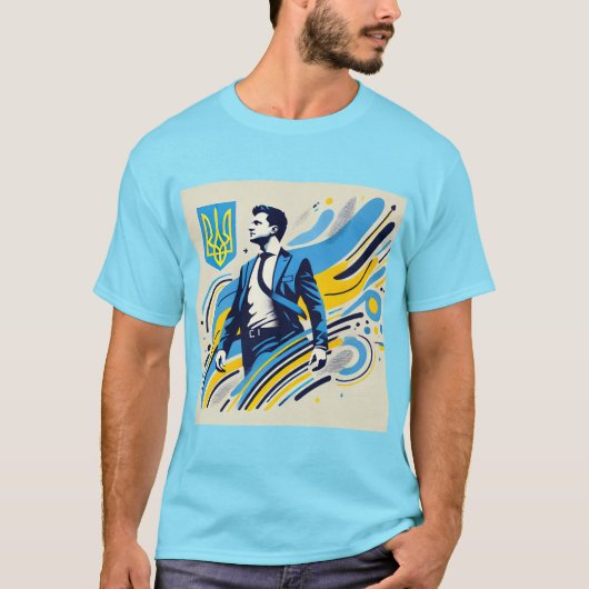 Zelensky herbouwt Oekraïne T-shirt (Voorkant)
