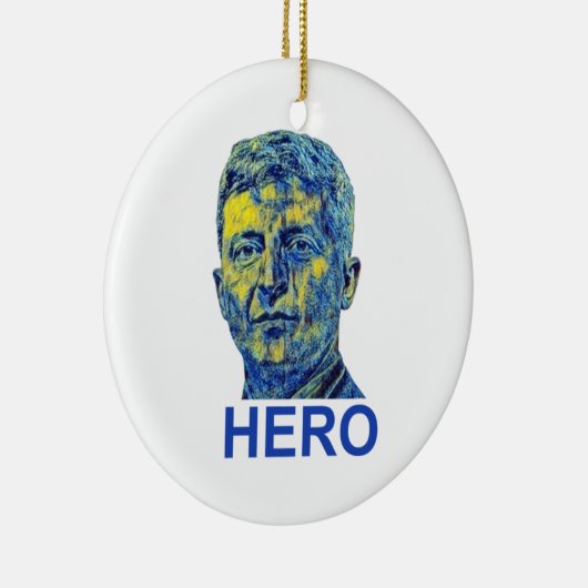 Zelensky Hero Keramisch Ornament (Rechts)