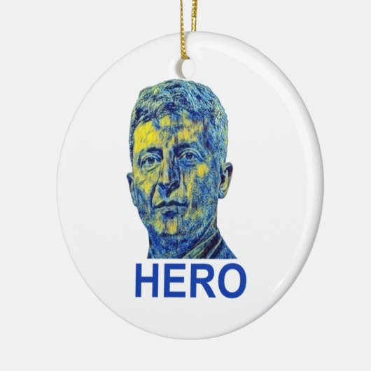 Zelensky Hero Keramisch Ornament (Links)