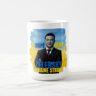 Zelensky Hope Hero Ukraine Sterke Koffiemok