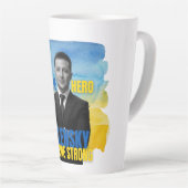 Zelensky Hope Hero Ukraine Sterke Latte Mok (Rechterhoek)
