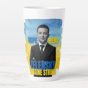 Zelensky Hope Hero Ukraine Sterke Latte Mok
