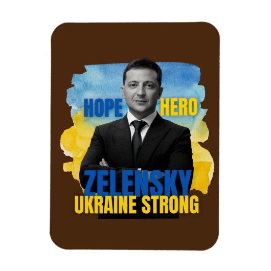 Zelensky Hope Hero Ukraine Sterke Magneet (Verticaal)