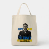 Zelensky Hope Hero Ukraine Sterke Tote Bag (Achterkant)