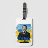 Zelensky Hope Hero Ukraine Strong   Bagagelabel (Voorkant (verticaal))